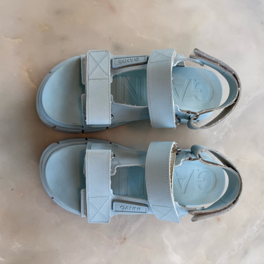 Ganni Sandals Rubber Slingback
